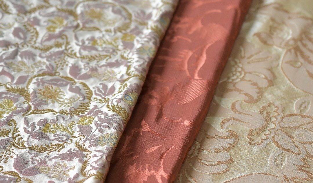 Tessuti Jacquard per arredamento rosa | Tessiture Bevilacqua