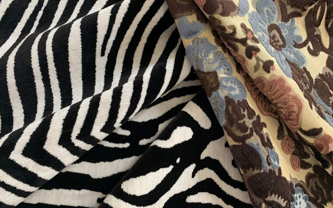 Velluto multicolore Palermo velluto animalier Zebra | Tessitura Bevilacqua