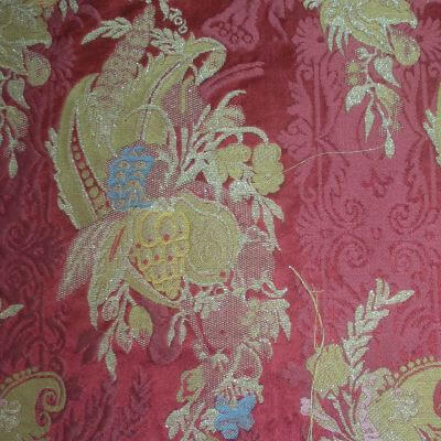 Lampasso Bizar 164-3937 rosso lamé | Tessiture Bevilacqua