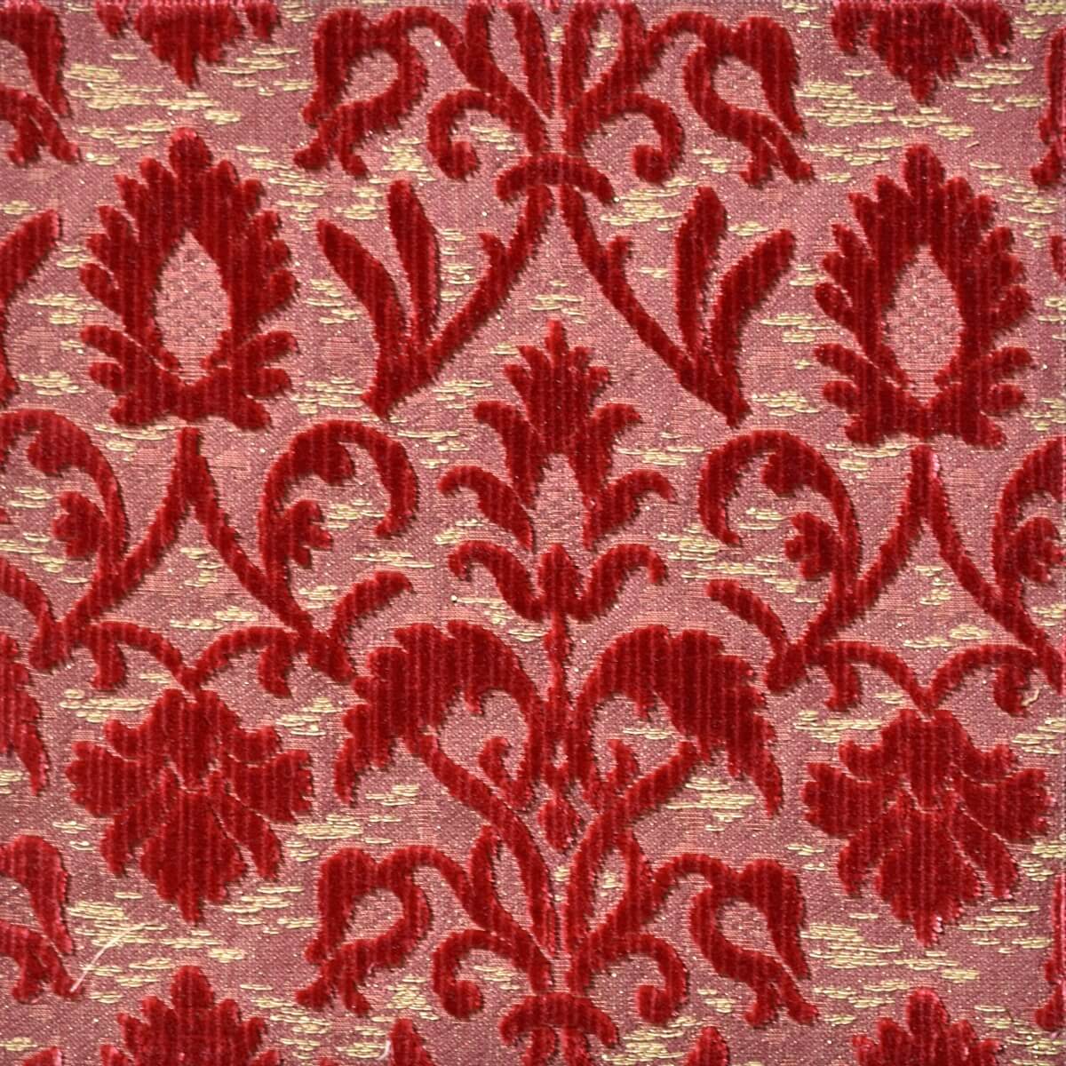 Velluto bacchetta Rinascimento 200-39361S rosso | Tessiture Bevilacqua