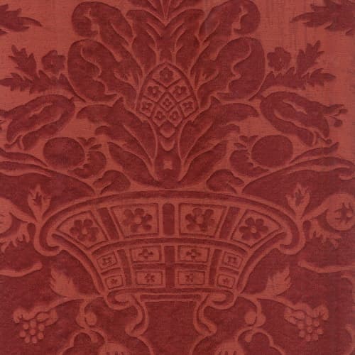 Broccatello Acanto rosso 106-34895 | Tessitura Bevilacqua