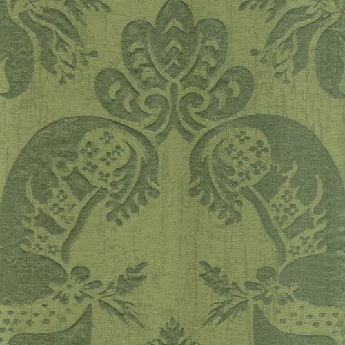 Broccatello Acanto verde 110-34895 | Tessitura Bevilacqua