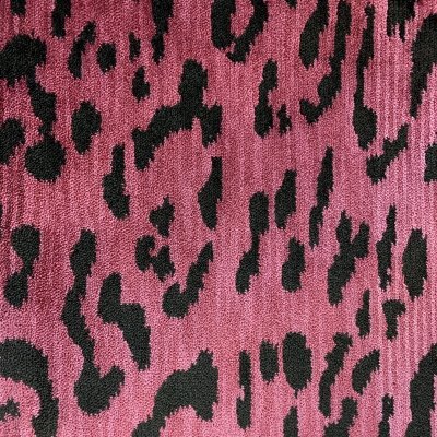 Velluto animale Leopardo 444-440 rosso shiné | Tessitura Bevilacqua