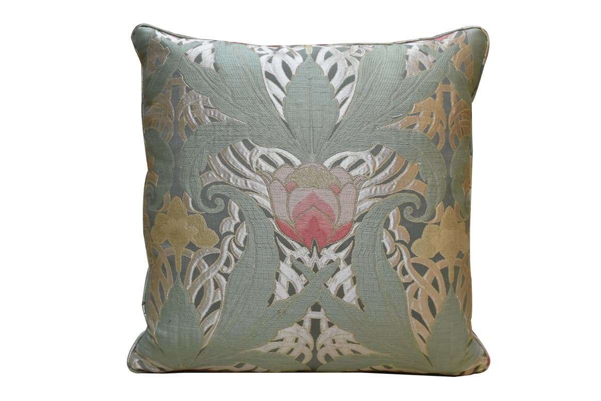 Tulipani Lampas Cushion | Tessitura Bevilacqua