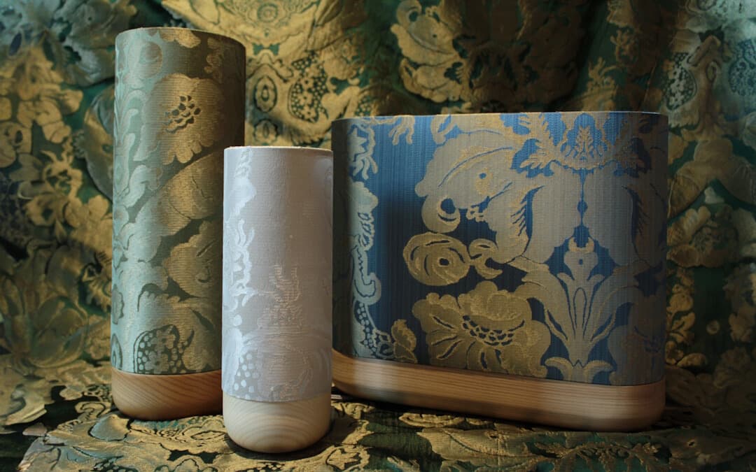 Canfin Lamps: Designer Lighting With Bevilacqua Damask