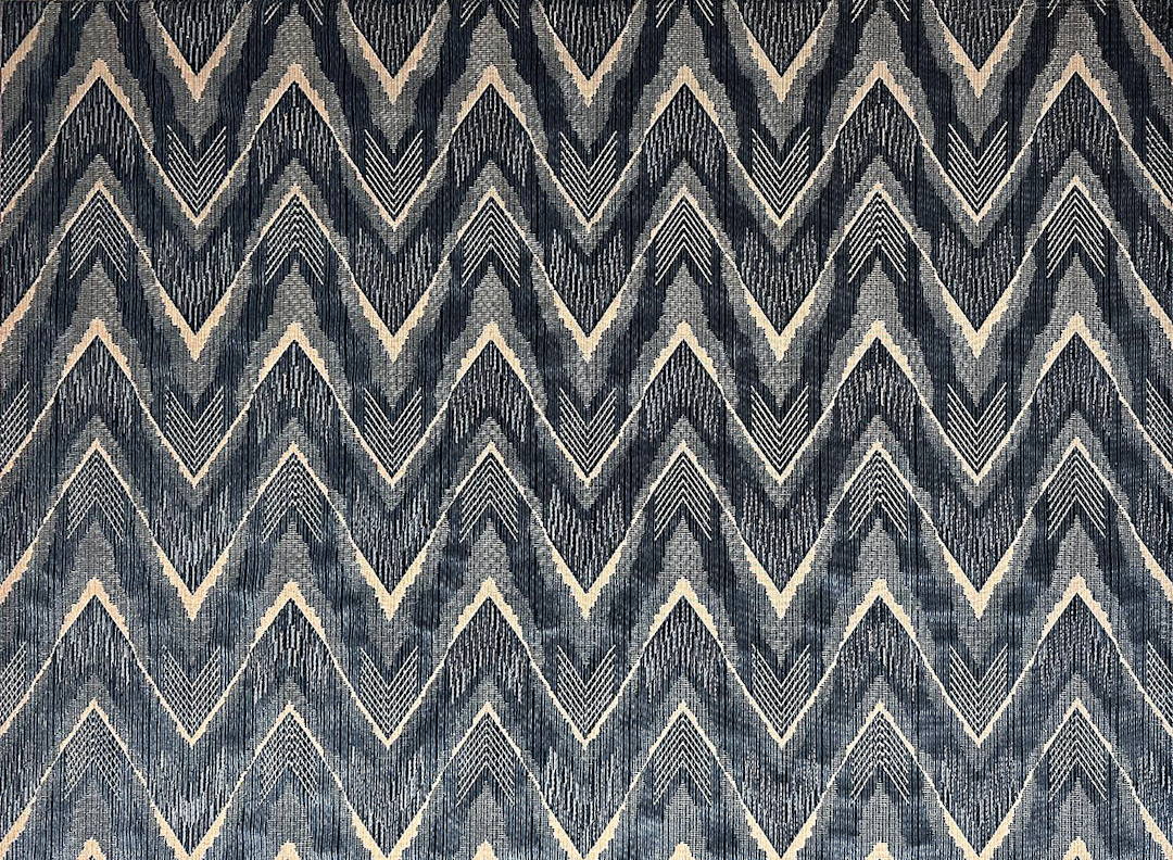 Velluto Fiammato 347-36890S indaco