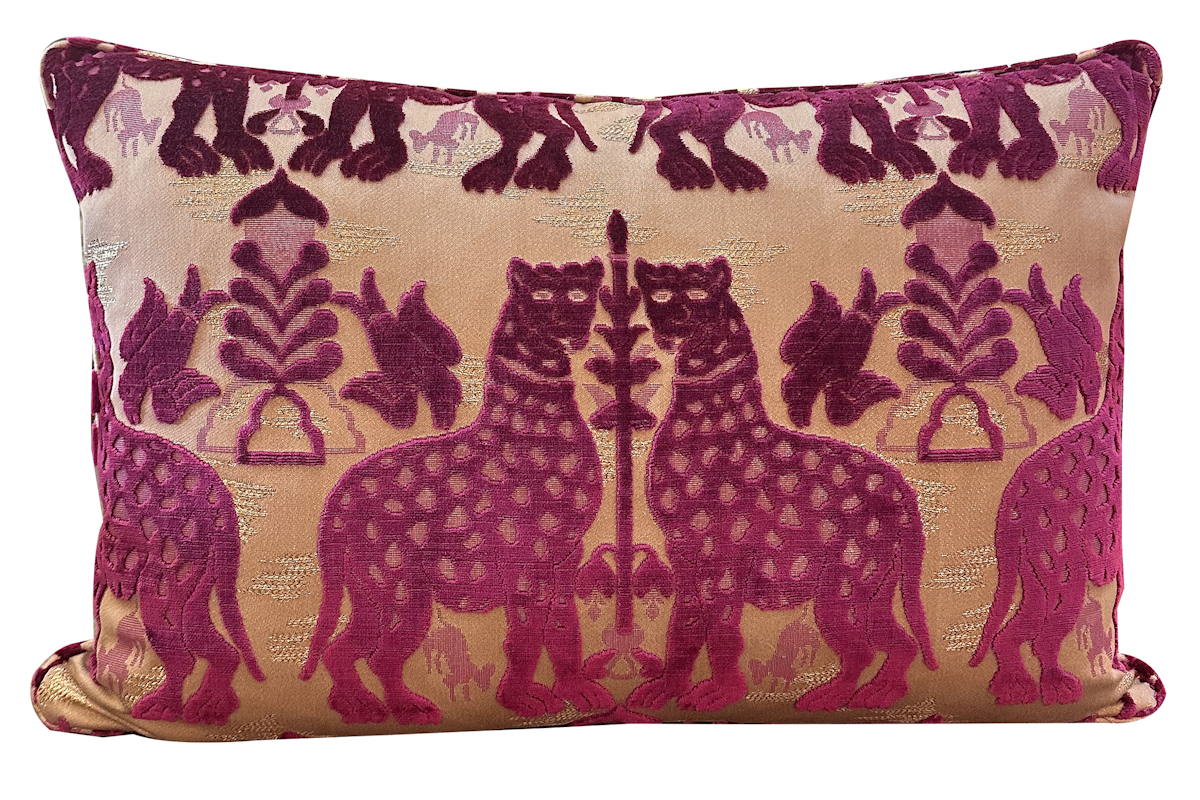 Velvet Fiere - CUSHION - fucsia